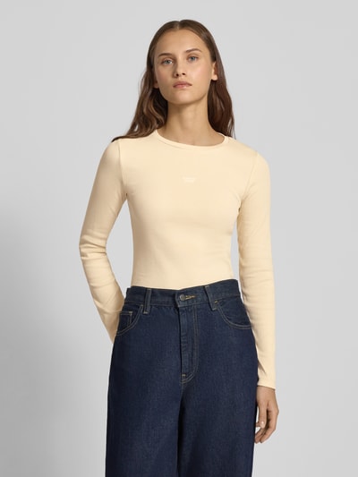 Guess Jeans Shirt met lange mouwen en labelstitching Ecru - 4