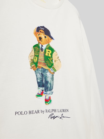 Polo Ralph Lauren Teens Shirt met lange mouwen en motiefprint Offwhite - 2