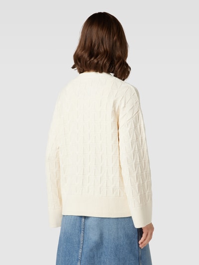 Gant Strickjacke mit Strukturmuster Offwhite 5