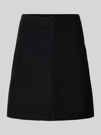 OPUS Knielange rok met deelnaad, model 'ROS Rylieh' Zwart - 2