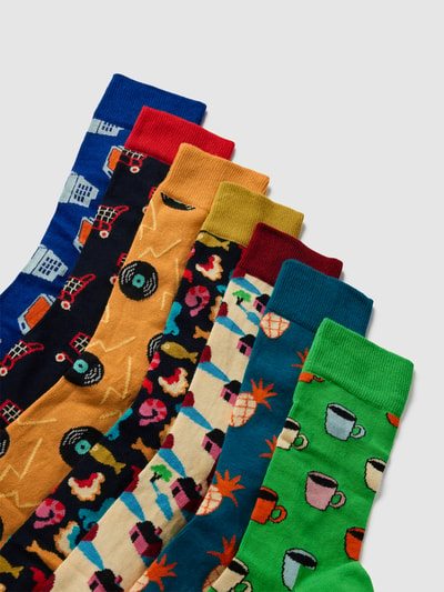 Happy Socks Sokken in een set van 7 paar, model '7-Pack 7 Days A Week Sock' Donkerblauw - 2