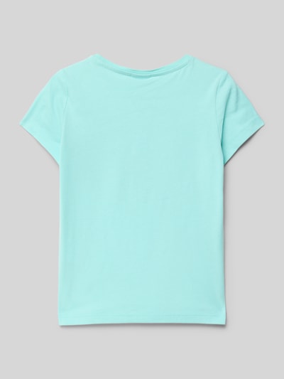 s.Oliver RED LABEL Regular Fit T-Shirt aus reiner Baumwolle Aqua 3