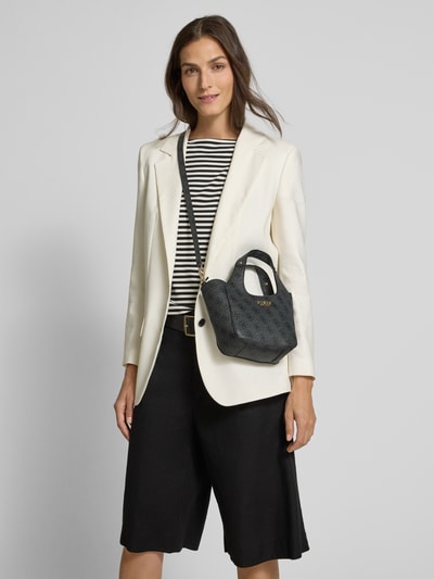 Guess Handtasche mit Label-Applikation Modell 'CALISTA' Anthrazit 1