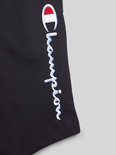 CHAMPION Sweatshorts mit Logo-Stitching Black 2