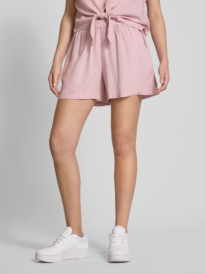 Pieces Szorty o kroju regular fit ze wzorem na całej powierzchni model ‘PIA’ Różowy 4