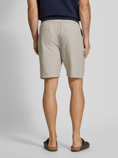Scotch & Soda Regular Fit Shorts aus Baumwoll-Leinen-Mix Modell 'Seasonal core' Hellgrau 5