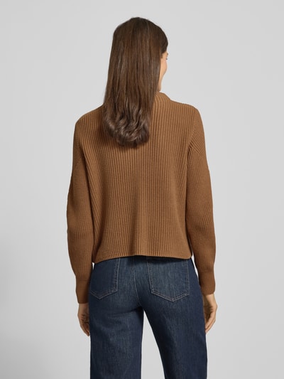 OPUS Gebreide pullover met opstaande kraag, model 'Pontelle' Camel - 5
