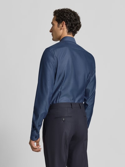 Jake*s Slim Fit Businesshemd in Premiumqualität mit extra langem Arm Marine 5