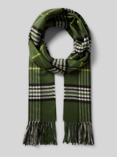 Fraas Schal mit Ausfransungen Gruen 1