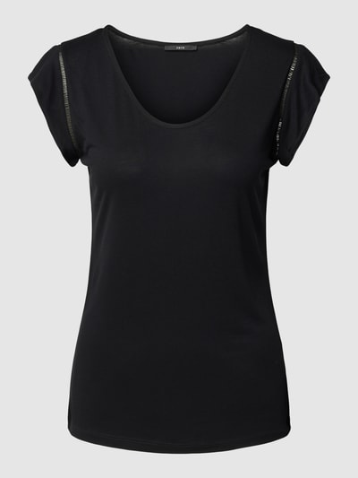 Zero T-Shirt mit V-Ausschnitt Black 2