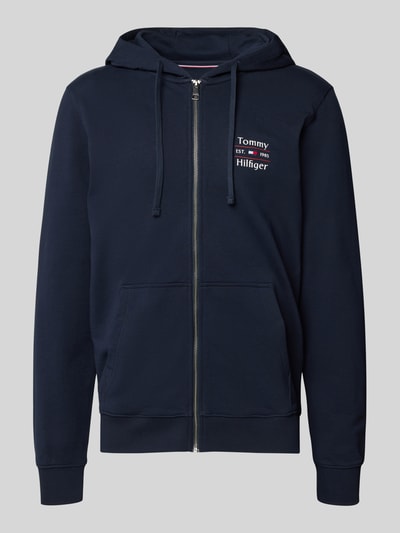 Tommy Hilfiger Regular Fit Sweatjacke aus reiner Baumwolle Marine 2