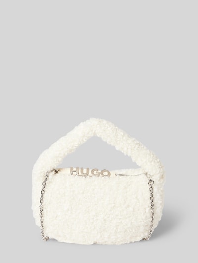 HUGO Handtasche aus Teddyfell Modell 'Becky' Offwhite 2