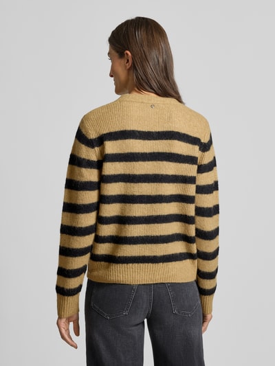 MOS MOSH Strickpullover mit Rundhalsausschnitt Modell 'THORA' Beige 5