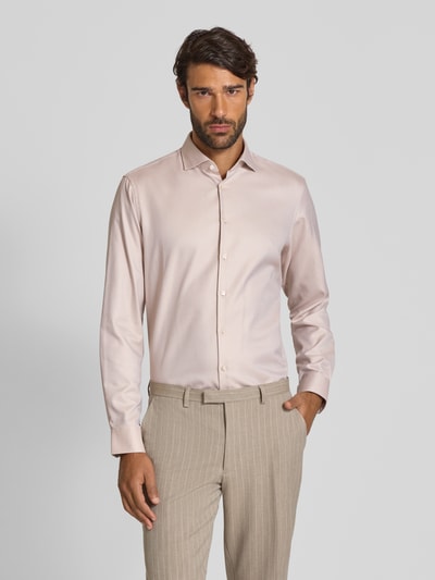 Jake*s Regular fit zakelijk overhemd met knoopsluiting Zand - 4