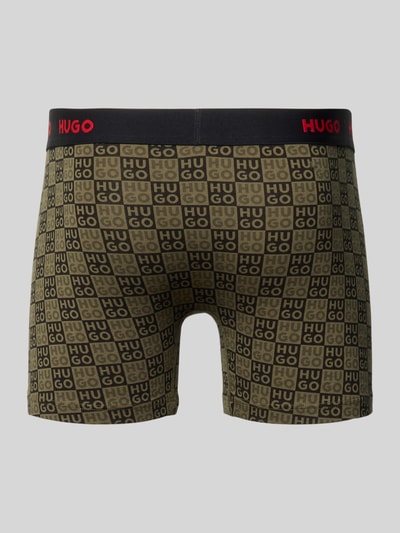 HUGO Trunks aus Baumwoll-Mix im 3er-Pack Oliv 3