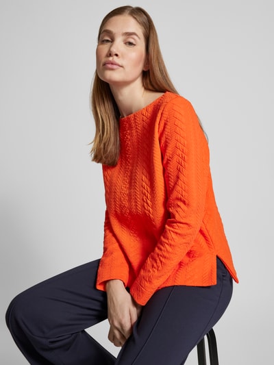 s.Oliver RED LABEL Relaxed Fit Sweatshirt mit Baumwolle Orange 3