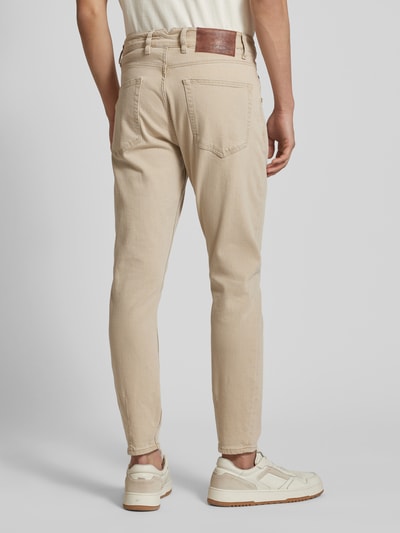 GABBA Slim Fit Jeans im 5-Pocket-Design Modell 'Alex Tiger' Sand 5