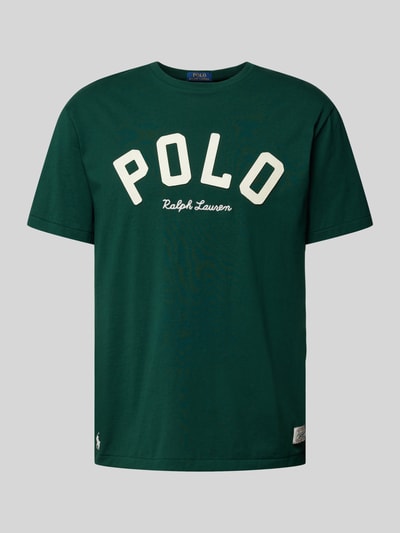 Polo Ralph Lauren T-shirt z detalem z logo Butelkowy zielony 2