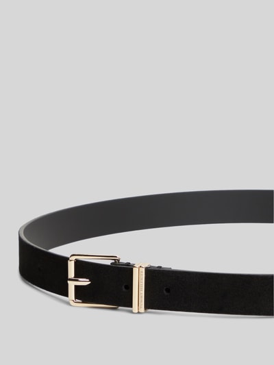 Tommy Hilfiger Riem van echt leer met reliëflogo Zwart - 3