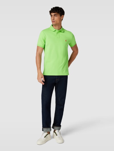 Polo Ralph Lauren Poloshirt met logostitching, model 'BASIC' Lichtgroen - 1