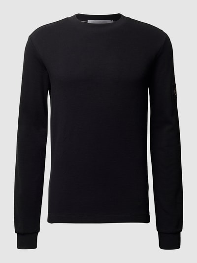 Calvin Klein Jeans Sweter z bawełny Czarny 2