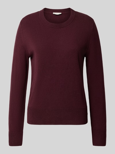 Tom Tailor Regular fit gebreide pullover van een mix van katoen en kasjmier
 Rood gemêleerd - 2