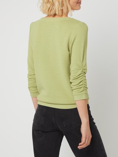 Tom Tailor Denim Sweatshirt mit Wabenstruktur  Grass 5