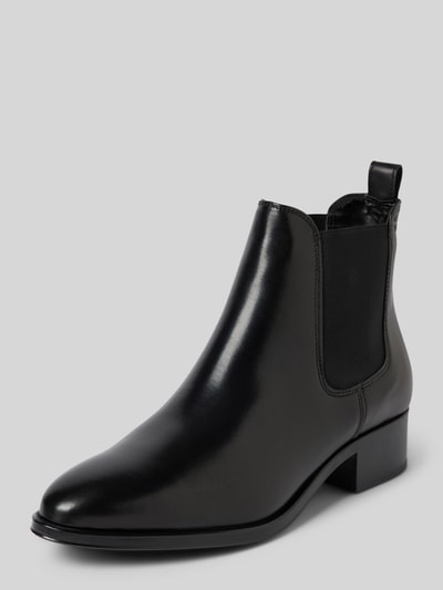 Tamaris Chelsea Boots aus Leder mit Blockabsatz Black 1