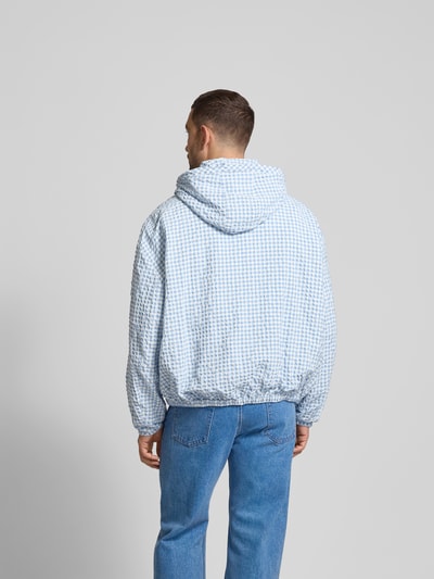 Marni Windbreaker mit Kapuze Hellblau 5