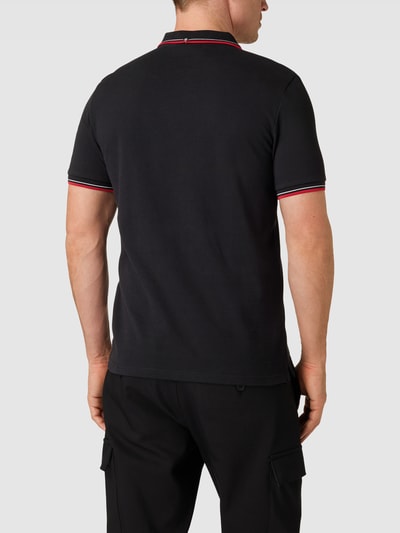 BEN SHERMAN Poloshirt mit Label-Stitching Modell 'SIGNATURE' Black 5