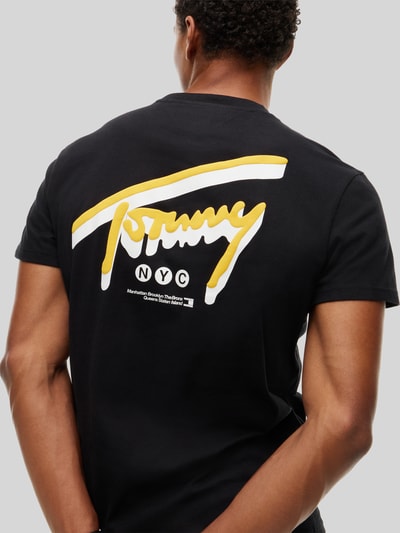 Tommy Jeans Regular Fit T-Shirt aus reiner Baumwolle Black 3