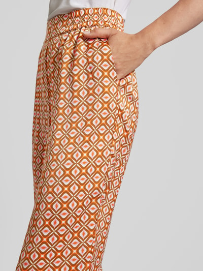 Christian Berg Woman Selection Flared stoffen broek in retrolook Oranje - 3