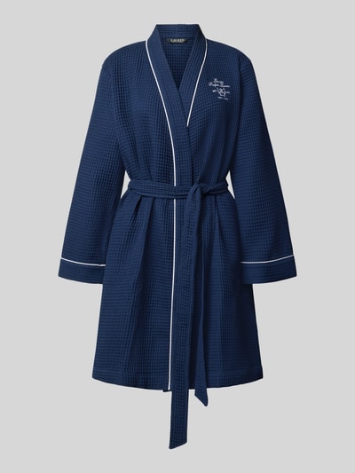 Lauren Ralph Lauren Regular Fit Bademantel aus Baumwoll-Mix Dunkelblau 1