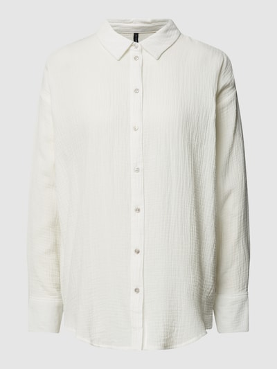 VERO MODA Hemdbluse mit Strukturmuster Modell 'NATALI' Weiss 2