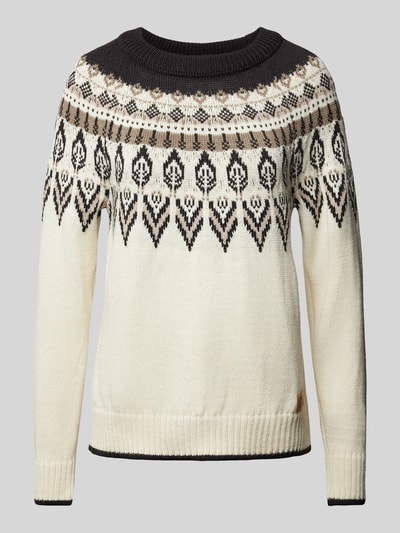 Dale of Norway Norwegerpullover mit Rundhalsausschnitt Modell 'SULA' Offwhite 2