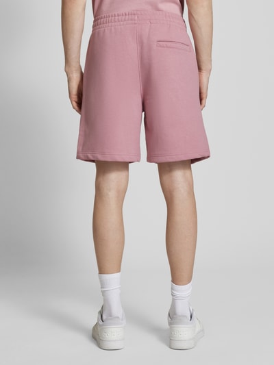 SERGIO TACCHINI Regular fit sweatshorts met logostitching, model 'SIMBA' Oudroze - 5