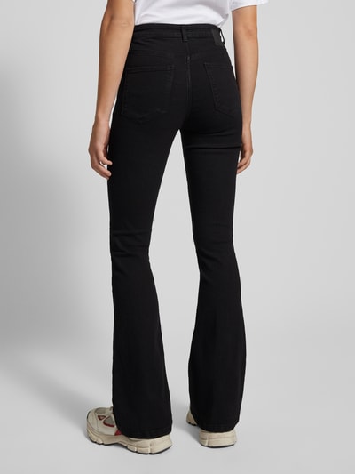 Pieces Flared fit Jeans im 5-Pocket-Design Modell 'PEGGY' Black 5