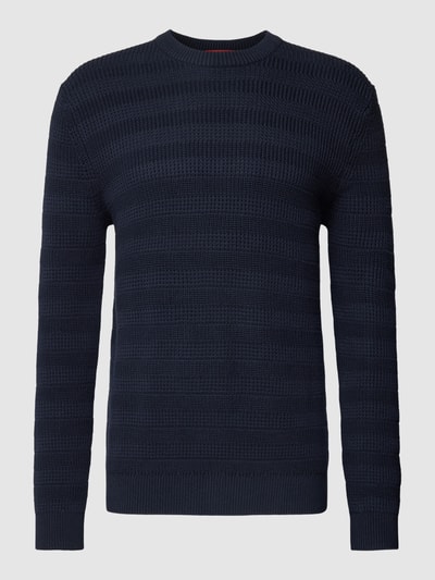 Esprit Collection Gebreide pullover met streepmotief Marineblauw - 2