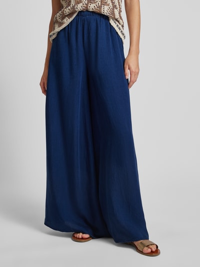 Mango Wide Leg Stoffhose in Denim-Optik Modell 'MILOS' Jeansblau 4