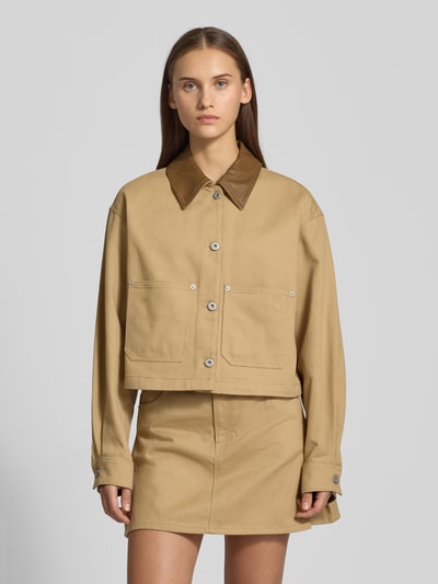 Hugo Blue Relaxed fit broek van puur katoen, model 'KAI' Zand - 4