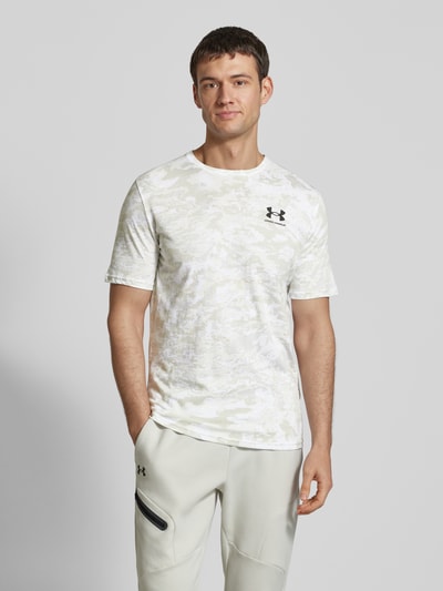 Under Armour T-Shirt mit Label-Print Weiss 4