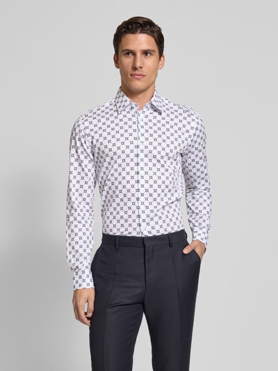 JOOP! Collection Koszula biznesowa męska JOOP! Collection;Czysta bawełna;Krój slim fit;Model ‘Pierce’;Kołnierzyk typu kent;Listwa guzikowa na całej długości;Długość tyłu w rozmiarze 40: 77 cm;Szerokość ramion w rozmiarze 40: 44 cm;Długość rękawa w rozmiarze 40: 67 cm Jasnośliwkowy 4