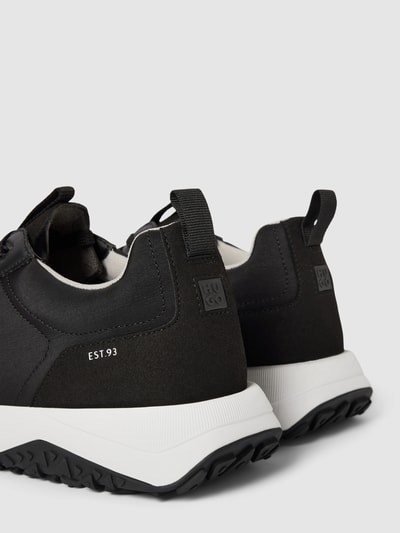 HUGO Sneakers in zwart met labeldetails, model 'Kane' Zwart - 2