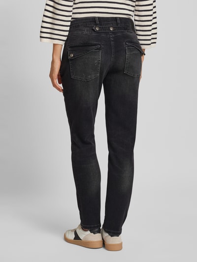 MAC Slim fit jeans met knoop- en ritssluiting, model 'Montana' Lichtgrijs - 5