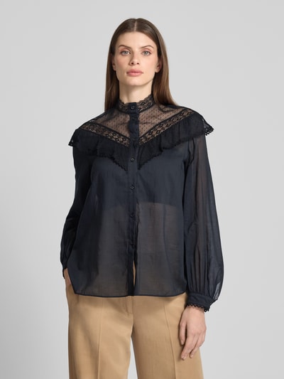 Weekend Max Mara Hemdbluse mit Knopfleiste Modell 'ASTICE' Black 4