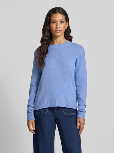 Christian Berg Woman Wollen pullover met ronde hals Jeansblauw - 4