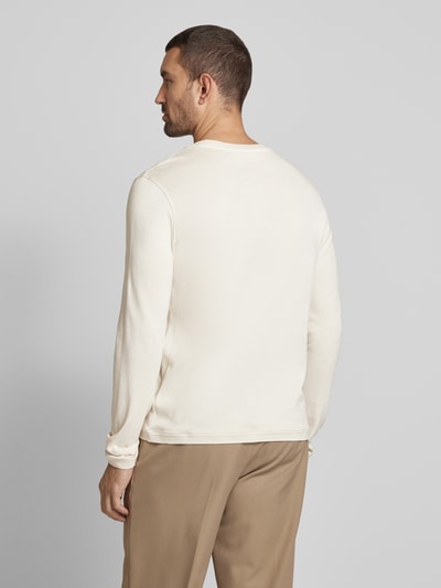 Cinque Regular Fit Longsleeve mit Rundhalsausschnitt Modell 'Badi' Offwhite 5