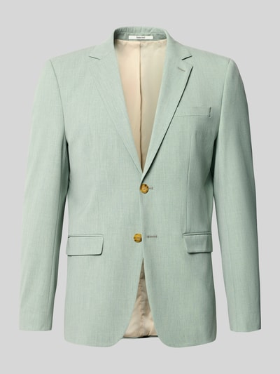 Produktfoto, slim fit colbert met viscose, model 'LIAM' van Selected Homme in lichtgroen, gladde textuur