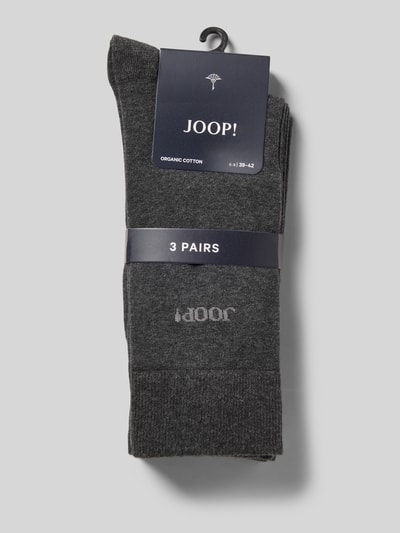 JOOP! Collection Socken mit Label-Detail im 3er-Pack Anthrazit 3