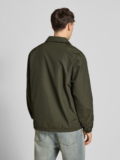 Superdry Jack met platte kraag en steekzakken Olijfgroen - 5